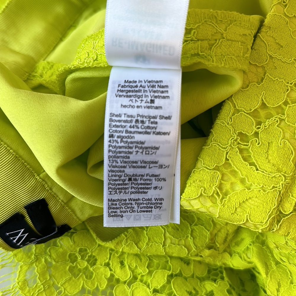 J Crew Number 3 Pencil Skirt in Citrine Lace NWT Size 6 - Picture 10 of 12